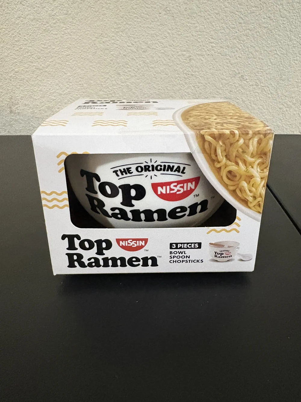Target Nissin Top Ramen White Ceramic Bowl Set with Red Logo